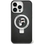 Karl Lagerfeld KLHMP15SHMRSKCK iPhone 15 6.1 black hardcase Ring Stand KarlChoupettte MagSafe (KLHMP15SHMRSKCK)