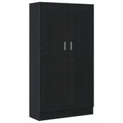 vidaXL vidaXL Knjigovne omare 2 kosa Črna Oreh 165x30,5x150 cm Inženirski les, (22066926)