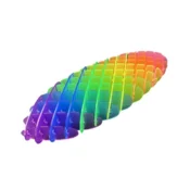 slomart Antistresna igrača Fidget mavrična, prosojna, 12 cm