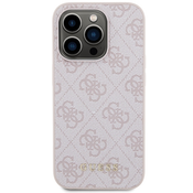 Guess GUHCP15LG4GFPI iPhone 15 Pro 6.1 pink hard case 4G Metal Gold Logo (GUHCP15LG4GFPI)