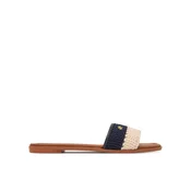 Tommy Hilfiger Natikači Flat Mule Crochet FW0FW09513 Mornarsko modra