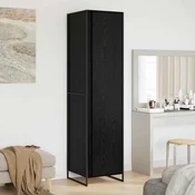 vidaXL Omara 2 pcs Črna Orehovina 50 x 50 x 200 cm Konstruiran les