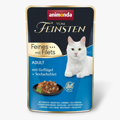 Animonda Vom Feinsten Cat Adult - fileti perutnine in trske 85 g