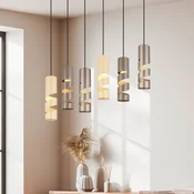 Trio Lighting Viseča svetilka Stream večbarvna dolžina 100 cm 6-svetlobna kovinska GU10 - Dnevna soba/jedilnica - Sodobni - večbarvno, črno - Kovina