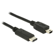 Delock kabel USB Type-C™ 2.0 muški > USB 2.0 tip Mini-B muški 0,5 m crni