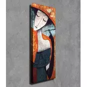 Wallity Dekorativna slika na platnu, 30x80cm, Šarena