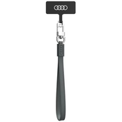 Audi universal phone lanyard 28cm 10mm Leather gray AU-HSLSL-GT/D1-GY (AU-HSLSL-GT/D1-GY)