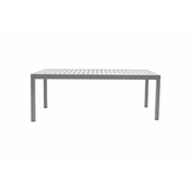 Vrtna miza Boston – nastavljiva po dolžini iz aluminija - barva: sivi aluminij, dolžina: 2000/2940 mm, širina: 900 mm, 750 mm