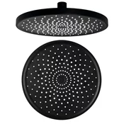 Glavna prha, premer 220 mm, silikonske šobe, ABS/črna mat - Črna mat barva - Sapho - 24 - Plastika - Krožni - 14 - 14