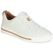 Clarks za ženske. 26140168 Usnjeni čevlji Un Maui Lace white (36), Bela, Ravna stran, Čipke, Priložnostno