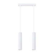 Sollux SL.1536 - Luster na sajli KARBON 2xGU10/10W/230V beli