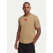 HUGO Majica Diragolino212 50447978 Bež Regular Fit