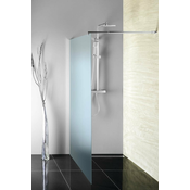 Steklena plošča WALK-IN za namestitev na steno s podpornim drogom, 1 kos, 1100 mm - 6.00 - 24 - 110.00 - MS1 - Aqualine - WALK-IN - 110 - 1900.00