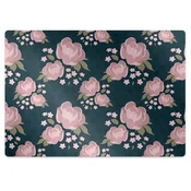 Decormat Podloga za zaščito tal Pink flowers 140x100 cm 15 cm