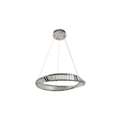 LED prigušiva kristalni luster na sajli LED/40W/230V + daljinsko upravljanje