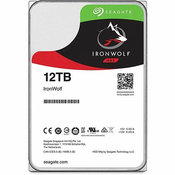 Seagate 12TB IronWolf Guardian NAS Hard disk Interni 3.5” SATA 6Gb/s 256MB 7200rpm. Model ST12000VN0008