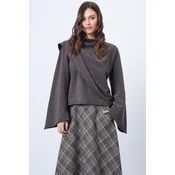 Trend Alacati Stili Ženska bluza Alc-X14420, Braon
