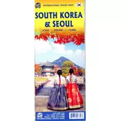 shumee Južna Koreja in Seul. Cestni in turistični zemljevid / Zemljevid mesta. Izdaja 2025. ITMB