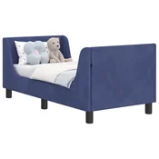 Vidaxl Posteljica za malčke z vzglavjem Policijska modra 70 x 140 cm
