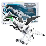Robot Robot Dinozaver Lean Toys na baterije, premikajoča krila, luči, zvok, bel
