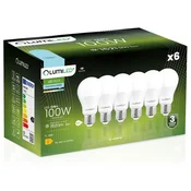 LUMILED 6x LED žarnica E27 A60 13W = 100W 1521lm 6500K hladno 260°