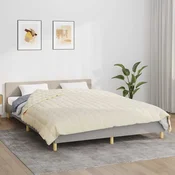 Teška deka svijetla krem 220x235 cm 11 kg od tkanine
