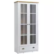Vitrina MARKSKEL 2 vrata bela/hr