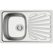 PYRAMIS Kuhinjsko korito iz nerjavečega jekla CRETA 1B 1D MARGARITA stainless steel 18/10, 75.5 x 48cm