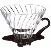Hario stekleni Dripper V60-02, črn