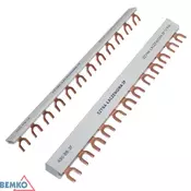 Schelinger trifazna bakrena zbiralka tipa U 63 A, 10 mm2, 12 modulov BM-A19-BB-3F