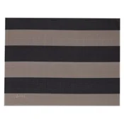 Stripes placemat, 42 x 32 cm, vinyl, beige/black - Saleen