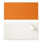 shumee Samolepilna vinilna stenska dekoracija oranžne barve 6x60x30 cm