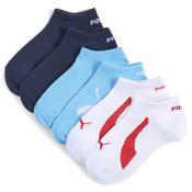 Puma Sneaker Socks Youth (3-pack), Blue, Size 23-26, Clothing