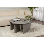 HANAH HOME Sto za dnevnu sobu Moira Concrete Grey