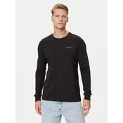 Tommy Jeans Majica z dolgimi rokavi Chest Linear DM0DM21594 Črna Regular Fit
