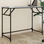 vidaXL vidaXL Pisalna miza siva sonoma 100x45x76 cm inženirski les in jeklo, (21039760)
