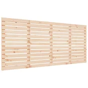 Vidaxl Stensko posteljno vzglavje 156x3x91,5 cm trdna borovina