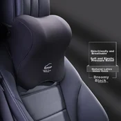 Icaroom Jastuk za vrat za auto, 31 x 29 x 13 cm, Crni