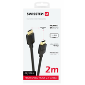 SWISSTEN HDMI do HDMI 8K 60Hz 2,0 M PVC kabel