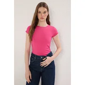 Trendyol Milla Ženska majica TWOSS24TS00238, Roze