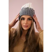 Womens cap Samara K346 gray+black