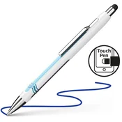 Kemični svinčnik Schneider Epsilon XB belo-moder Touch - modro polnilo