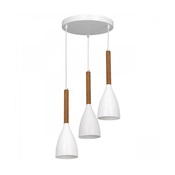 Luster na sajli MUZA NEW 3xE27/60W/230V bukva/bela