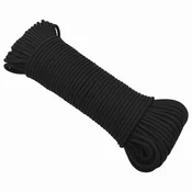 vidaXL Večnamenska uporabna vrv 4 mm 500 m Črna PP