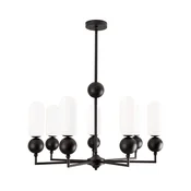 MAXLIGHT P0632 - Lestenec na palici NOVA, 7xG9/7W/230V, premer 70 cm, črna