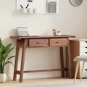 Miza s predalom Rjava 110 x 30 x 79 cm Masivni mahagonijev les