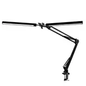 PLATINET stolna lampa 20W, 500Lm, fleksibilna, LED, lampa za crtanje, dvostruka lampa, crna PDLD20