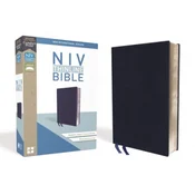 NIV, Thinline Bible, Bonded Leather, Navy, Red Letter Edition