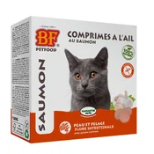 Biofood Skin Repellent and Peeling for Cats Salmon Flavor 100 Garlic Tablets