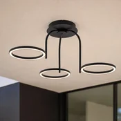 Lucande LED-stropna svetilka za zunanjo uporabo Sylvara, črna, CCT, 3-žarilna - Dizajn - Kovina